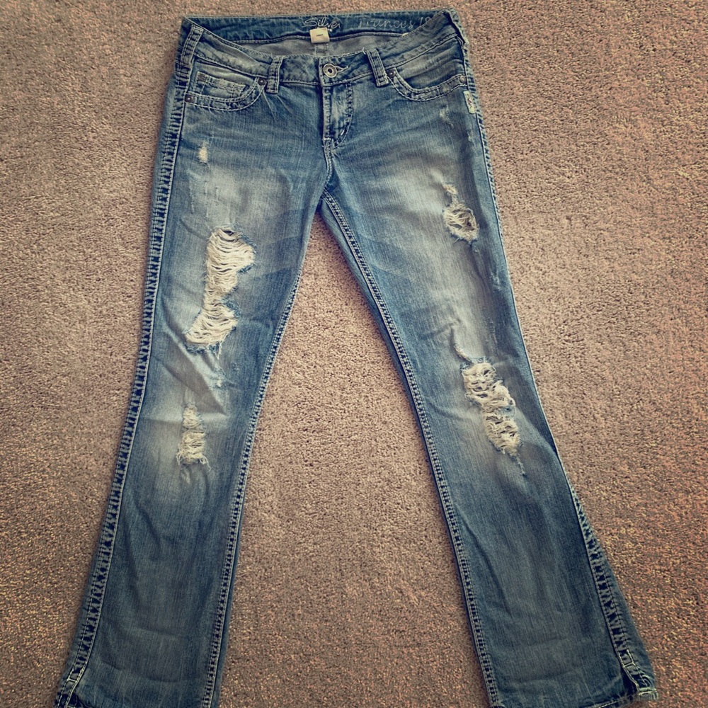 Silver jeans